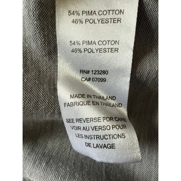 Travis Mathew Shirt Men’s XL Gray Long Sleeve Button Up Pima Cotton Lightweight - Picture 7 of 8